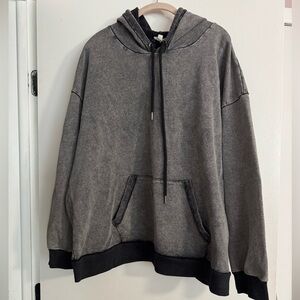 ODDY Faded Black Hoodie